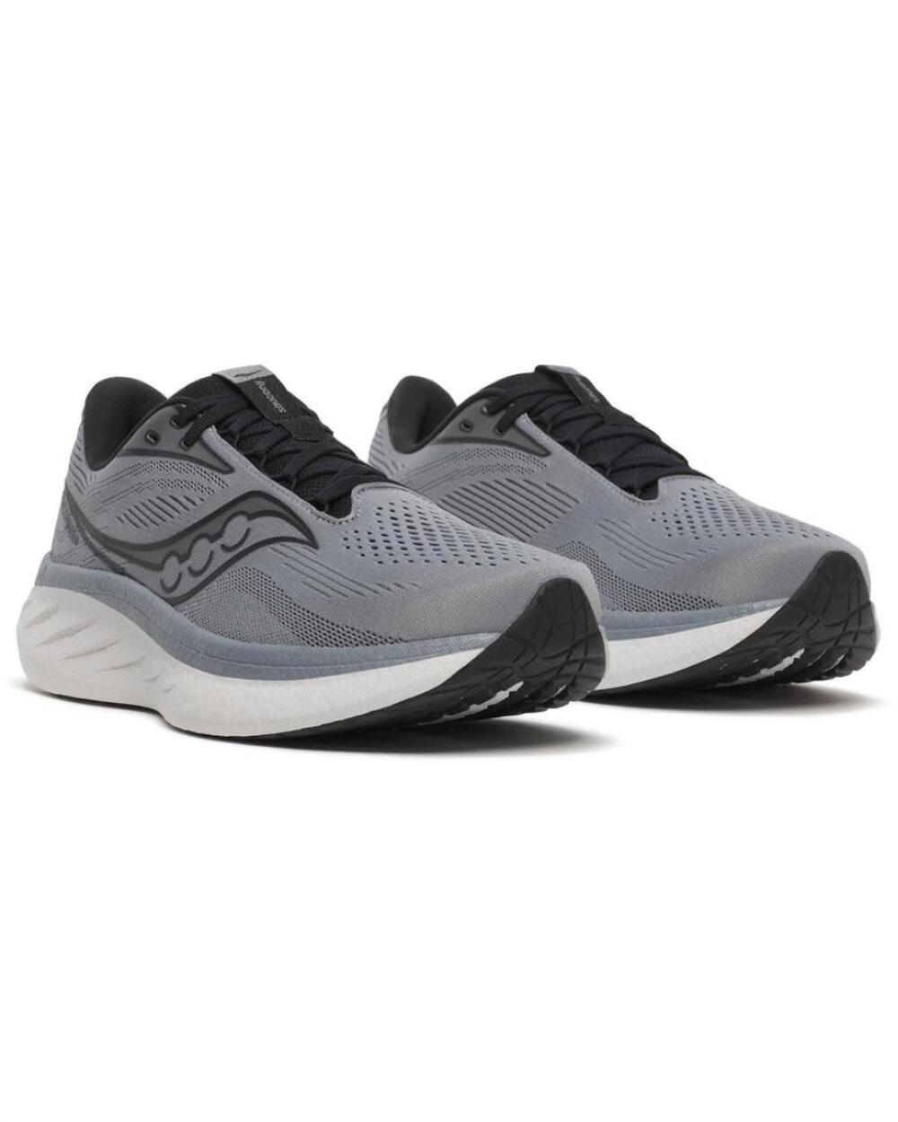 NEW SAUCONY men's ride 18 shoes in cinder/black